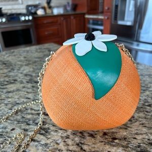 Kate Spade Orange Fruit Spice Things Up Cross Body Bag